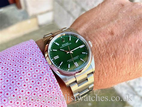 rolex oyster perpetual 36mm green